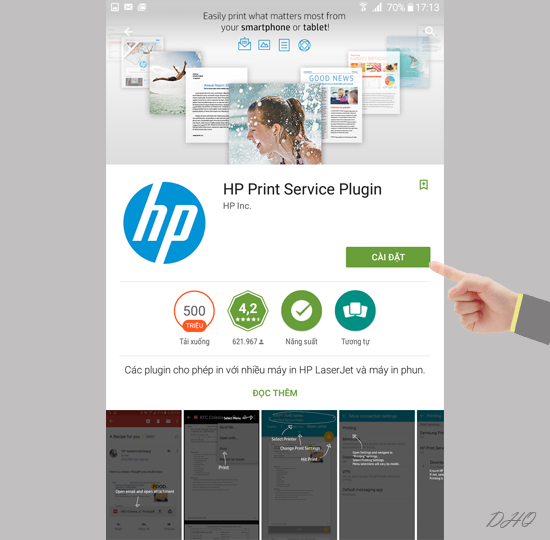 Tiến hành tải về cài đặt